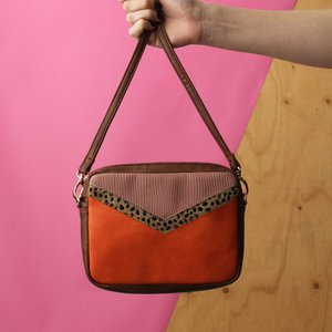 Mini-Tasche mit Tier-Geparden-Print