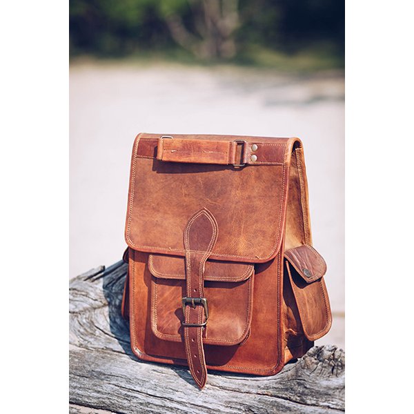 Azra Leather Backpack 14 "