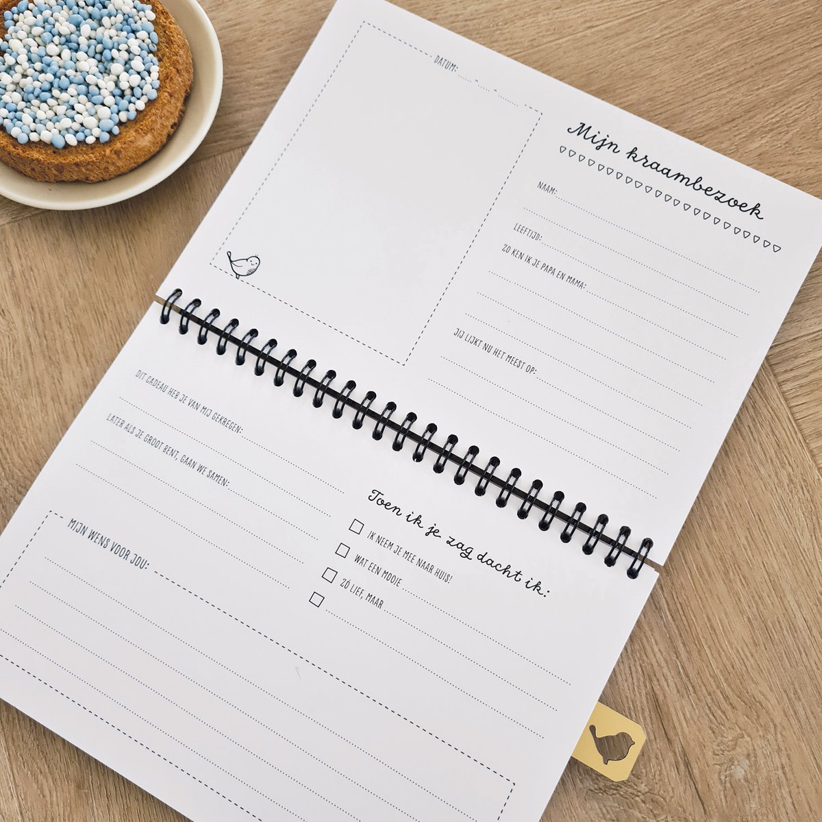 Maternity visit fill-in book A5 | pink