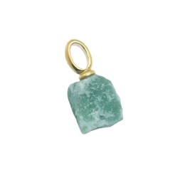 Cotton Candy Gem Pendant - Green Quartz