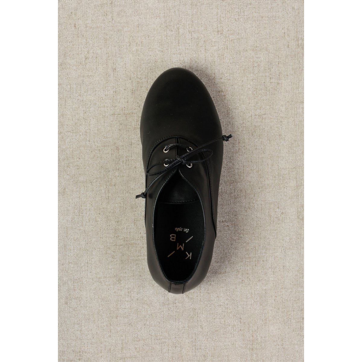 MARSA BLACK – Zacht leren ongestructureerde veterschoenen