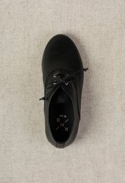 MARSA BLACK – Zacht leren ongestructureerde veterschoenen