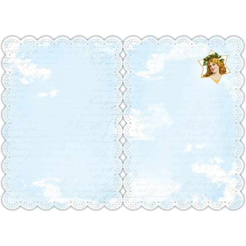 Romantique Christmas greeting card