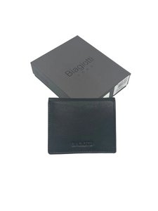 Men's Genuine Leather Card Holder – RFID Blocking Slim Card Wallet with Rainbow Multicolor Interior, Art. LB26764-52