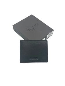 Men's Genuine Leather Card Holder – RFID Blocking Slim Card Wallet with Rainbow Multicolor Interior, Art. LB26764-52