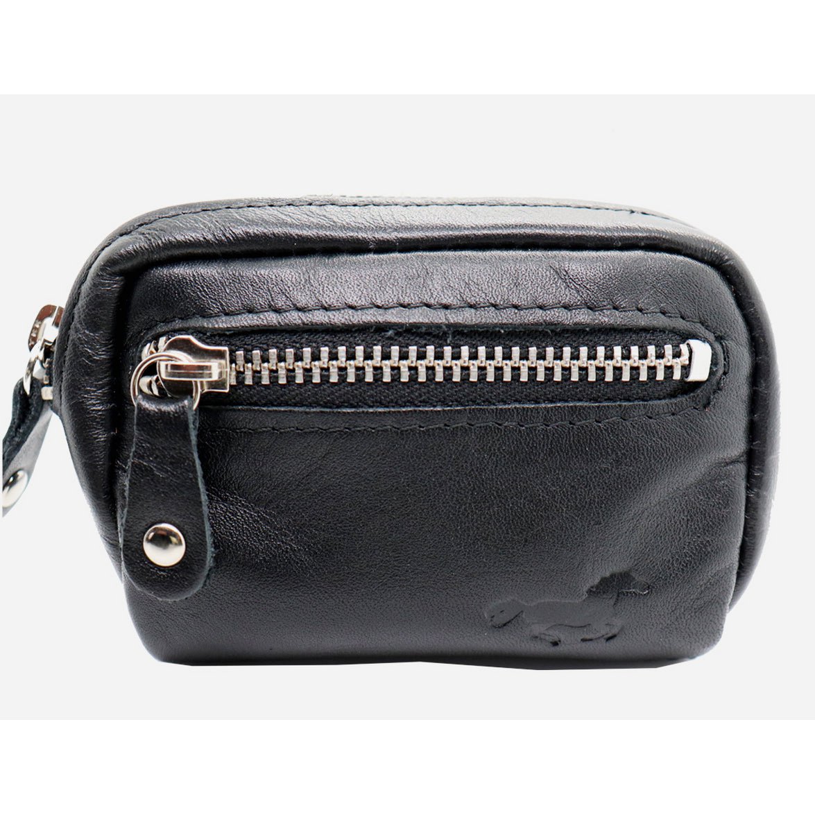 Leather Key Case - Iron Zipper - Key Bag Long