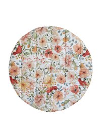 Okrągła mata bawełniana „Flower Power”