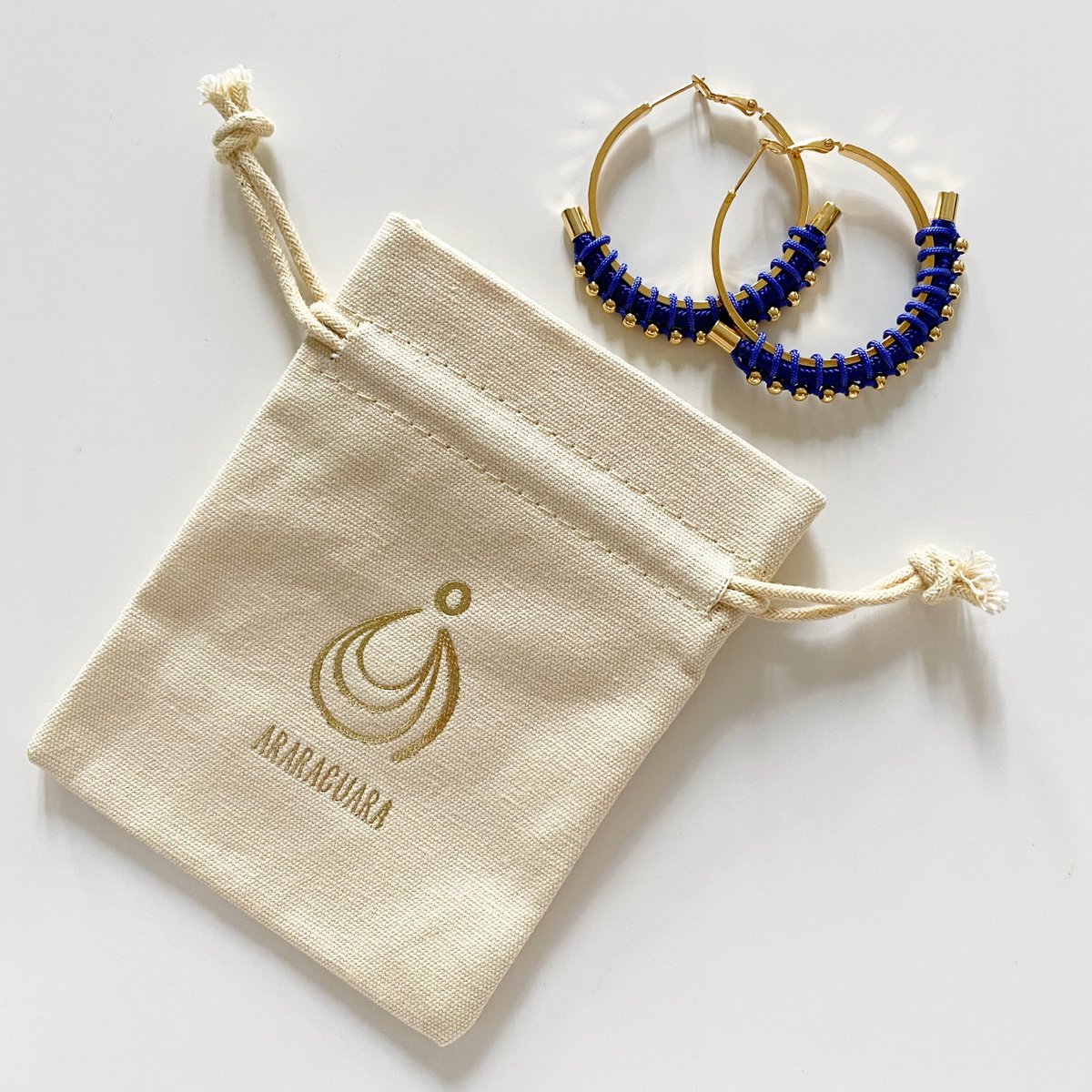 BURITICA colorful golden hoops 