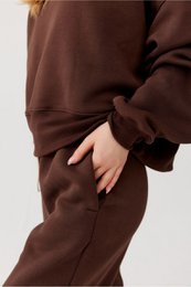 ROSA Sweatshirt – Baumwolle – Schokoladenbraun