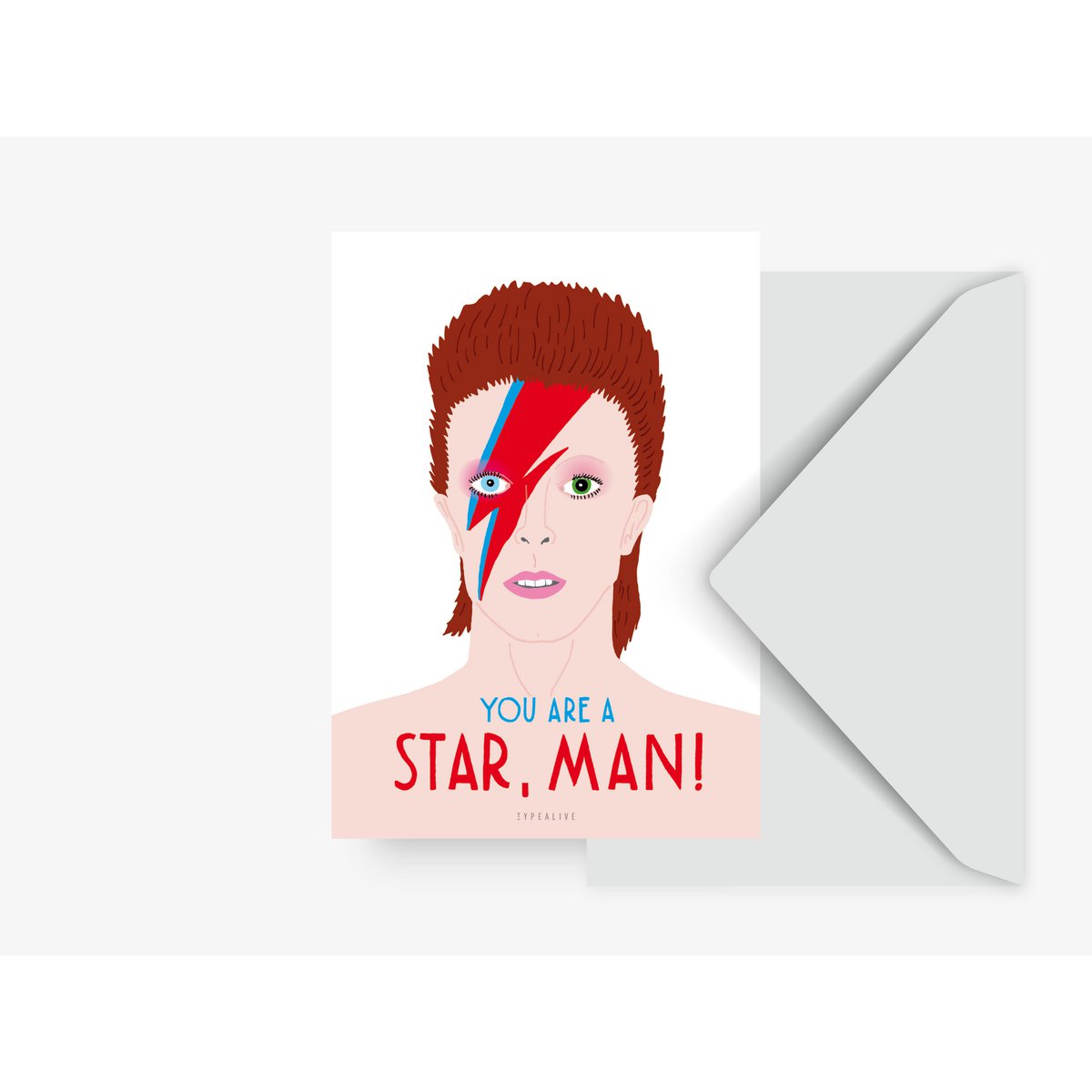 Postkarte / Star Man