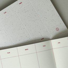 Risography Notebook - Grid Harvest White (13 x 19 cm)
