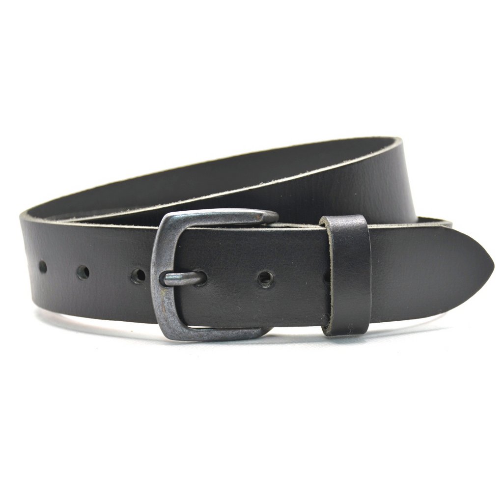 Timbelt 4001 cooler schwarzer Jeansgürtel mit schwarzer Schnalle