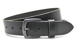 Timbelt 4001 cooler schwarzer Jeansgürtel mit schwarzer Schnalle