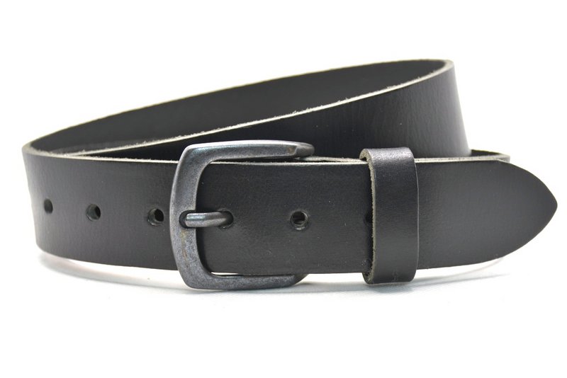 Timbelt 4001 cooler schwarzer Jeansgürtel mit schwarzer Schnalle