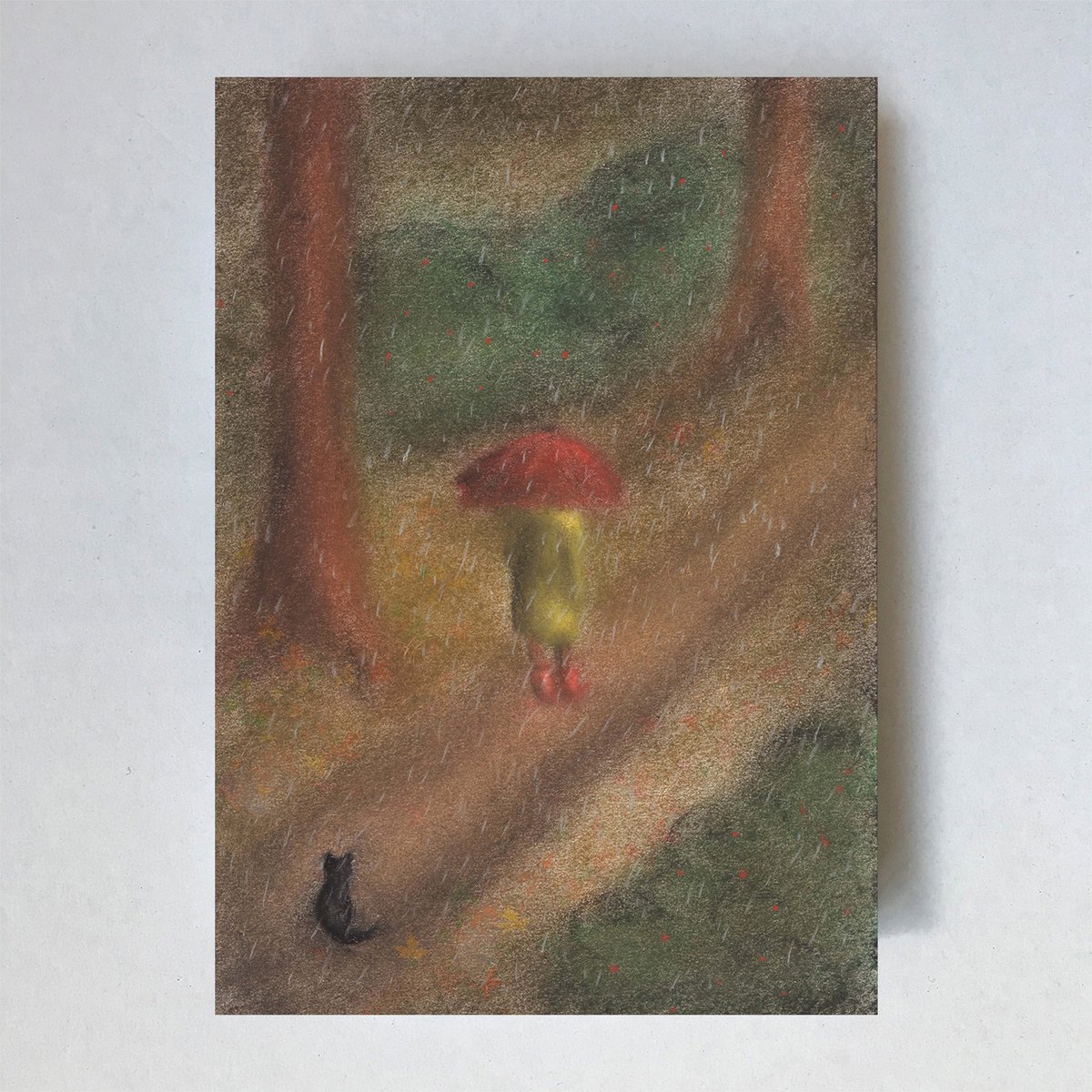 Carte Waldorf « Pluie » de conte de fées