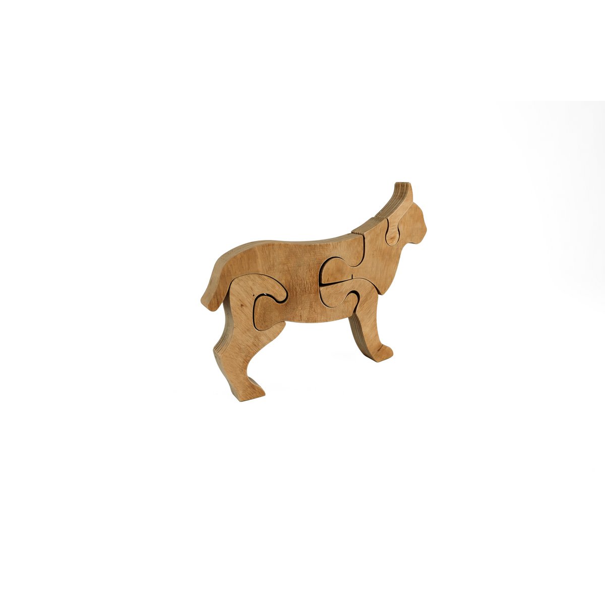 Drewniane puzzle Ryś