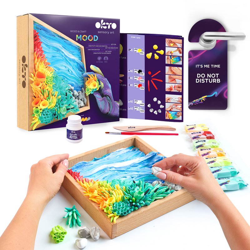 Okto Sensory Art Wood En Craft - Mood - Kalme Zee
