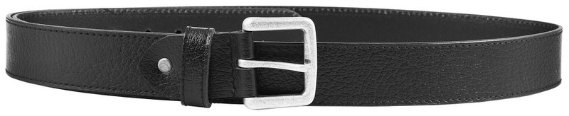 Leonardo Verrelli genuine leather belt, black