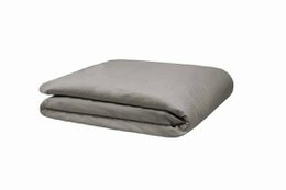 Completo biancheria da letto in percalle Casual Ardesia