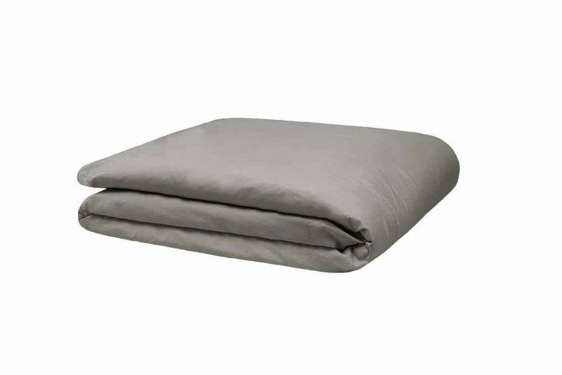 Completo biancheria da letto in percalle Casual Ardesia
