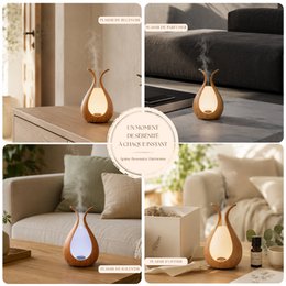 Medusa ätherisches Öldiffusor - Ultraschalldiffusor für Aromatherapie- und Raumduftstoffe - modernes und kompaktes Design - Geschenkidee