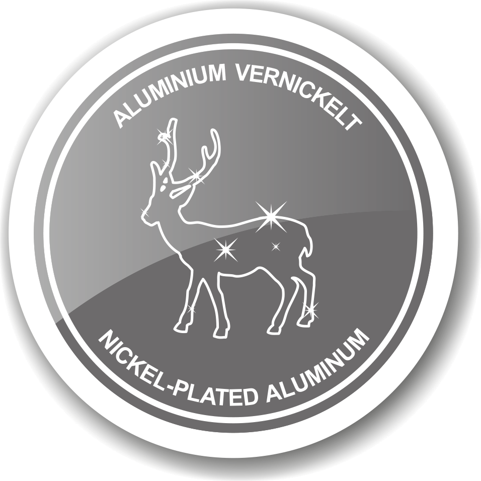 EDZARD zestaw 3 świeczników świecznik łoś, aluminium niklowane, wysokość 6 cm