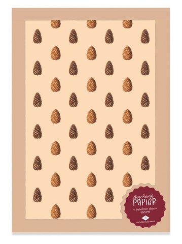 Geschenkpapier Zapfen