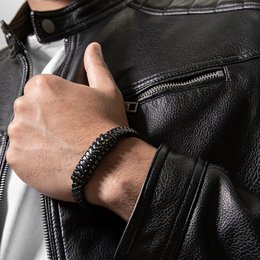 Pulsera de cuero "Helix"
