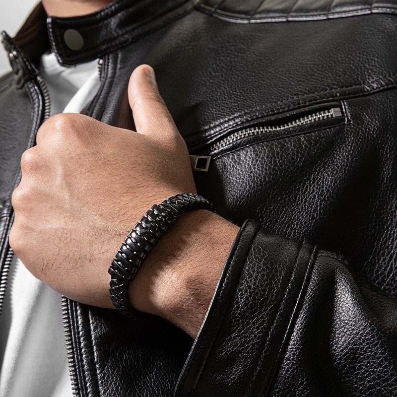 Pulsera de cuero "Helix"
