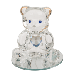 Glass Bear with Heart,