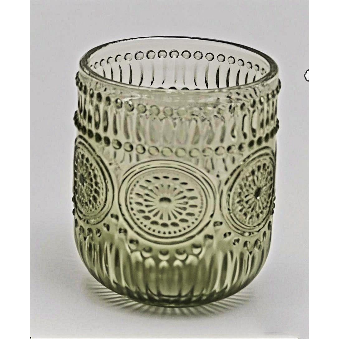 ELISE GREEN Set of 4 glasses 260ml7.5x9.2cm
