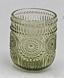 ELISE GREEN Set of 4 glasses 260ml7.5x9.2cm