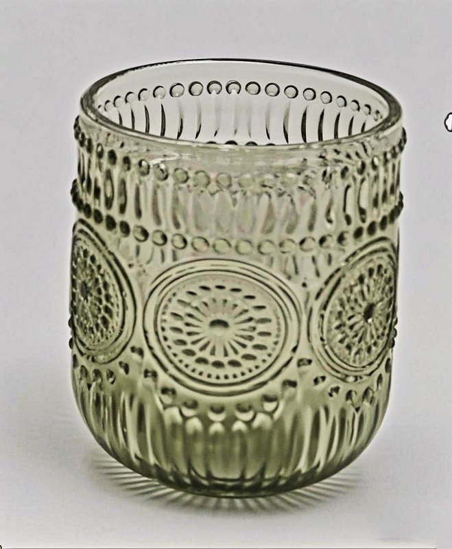 ELISE GREEN Set of 4 glasses 260ml7.5x9.2cm