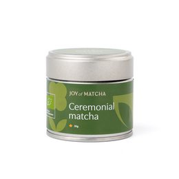 Ceremonial matcha tea in a 30g tin. Organic, high-quality matcha powder for traditional Japanese tea preparation.