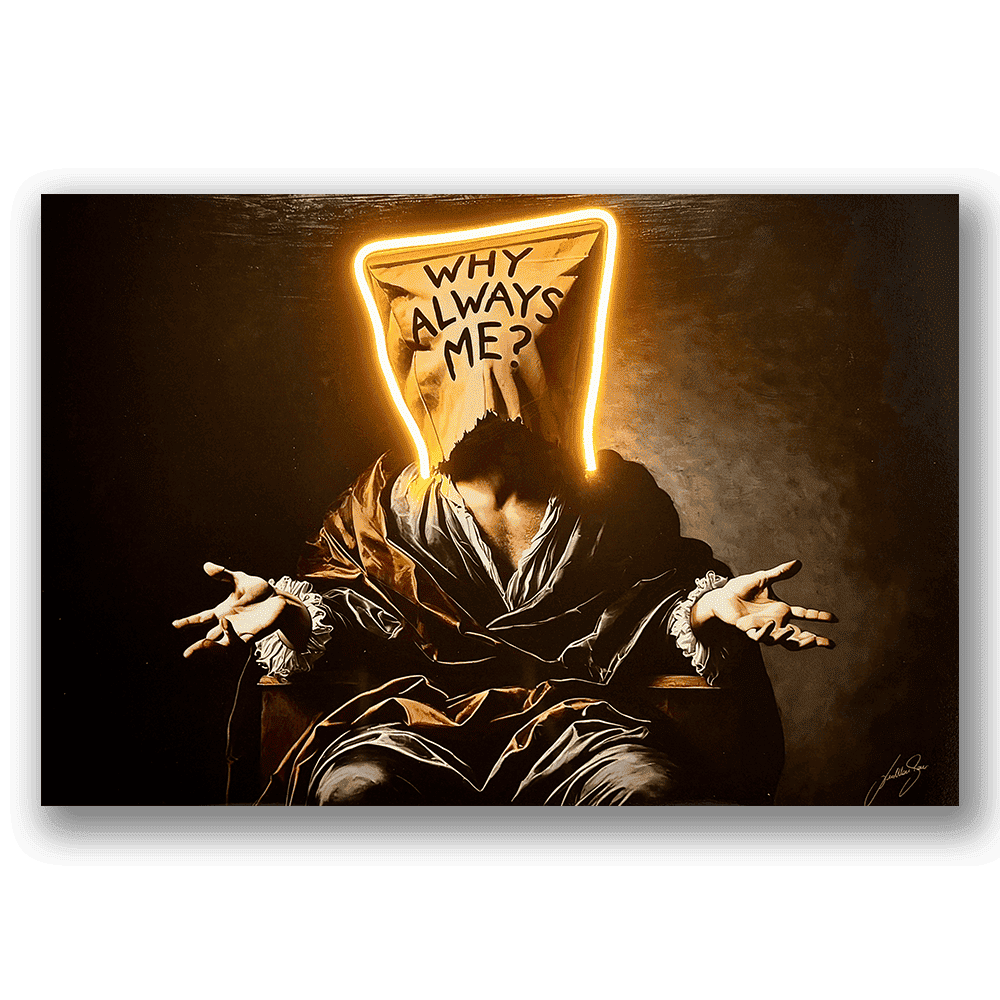 Ciężar egzystencji v.1. |. LED Wall Art