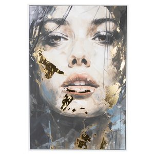 Painting woman gold foil 60x90cm