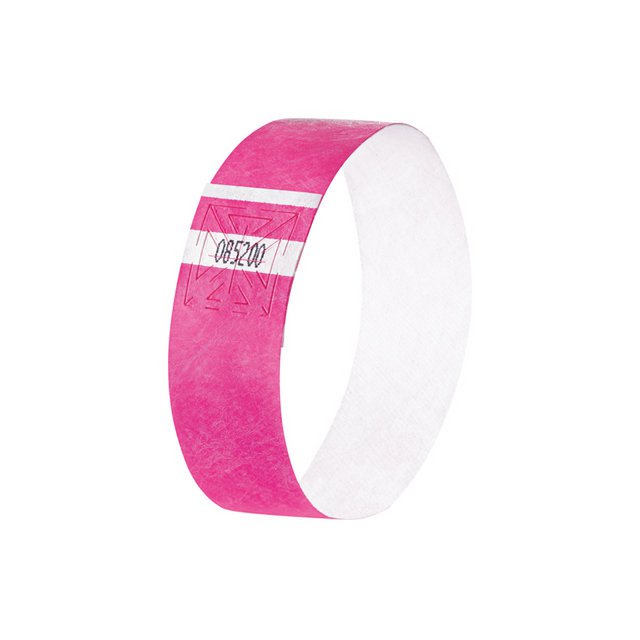 Fasce per eventi Sigel super soft 255x25mm rosa fluo 120pz. comprese le etichette