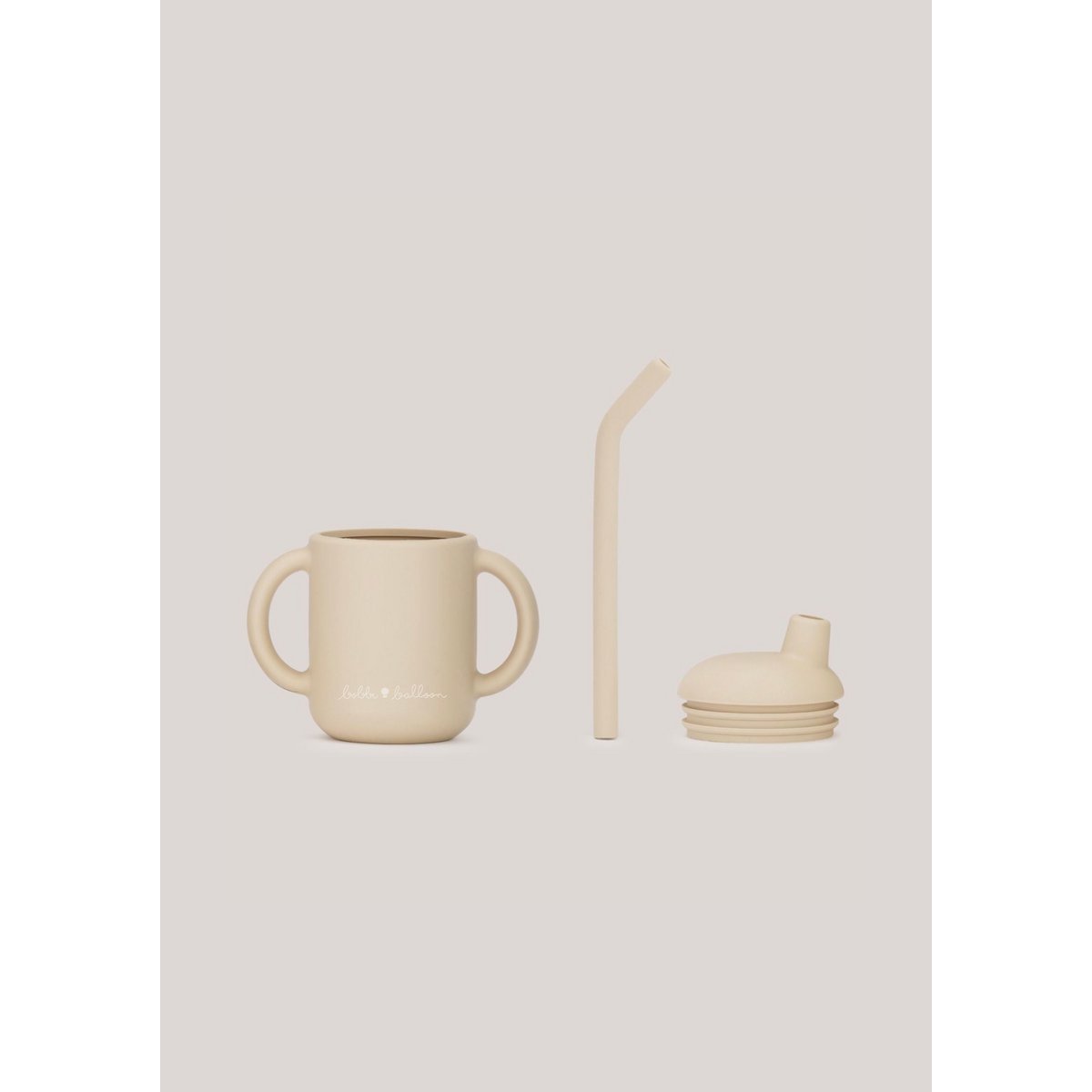 Silicone Sippy Cup - Oyster Beige