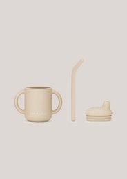 Sippy Cup in silicone - Beige ostrica