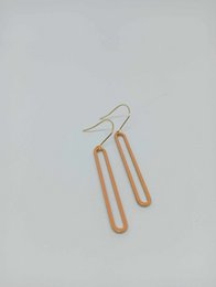 Pendientes esmalte naranja