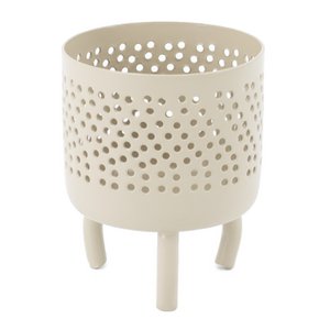 Waxine holder on feet metal sand