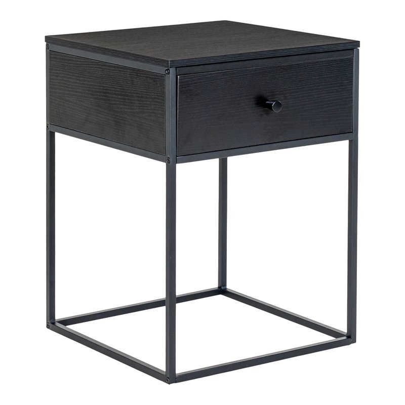 Vita Side Table - black, steel, 40x40x55cm