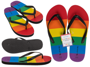 Flip Flops, Regenbogen, Pride, Größe 40/41