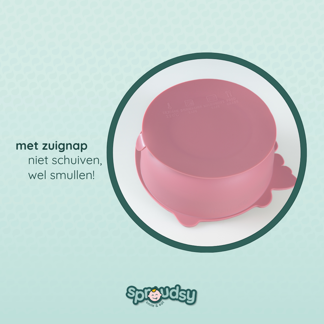 Babyskål med sugekop – Dino