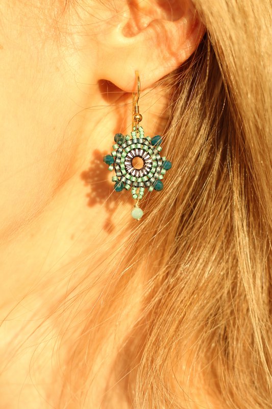 Orecchini Miyuki in argento sterling