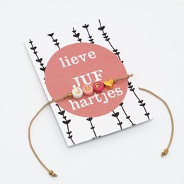 Dear Miss Hearts (Braccialetto con biglietto)