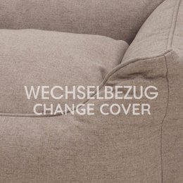 Wechselbezug Hundebett Box Bett Ono greige
