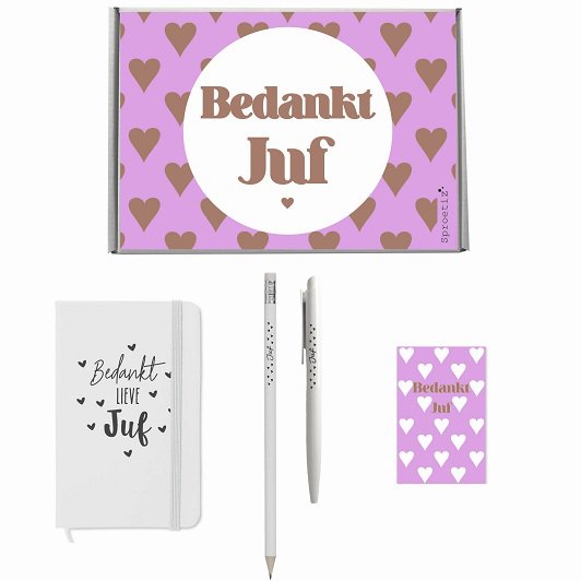 Geschenkpaket 'Danke Miss' Hartjes - White