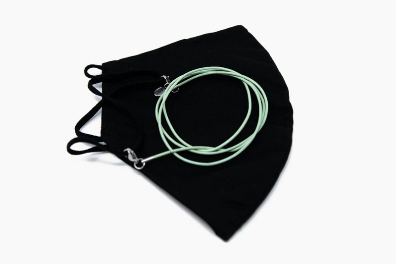 Light green leather strap PESTO