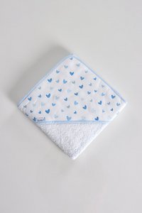 Piquetharten geborduurde babyhanddoek 80 x 80 cm